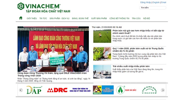 Vinachem - Công ty hóa chất hàng đầu Việt Nam